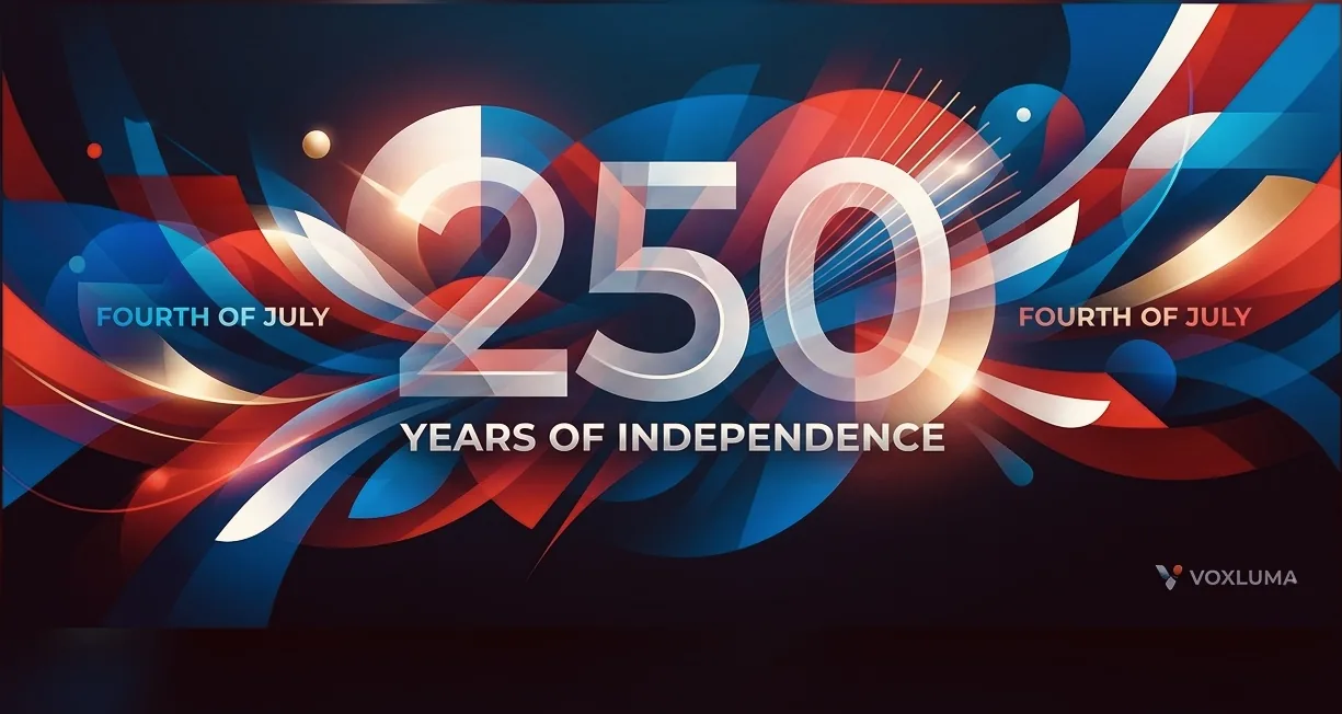 Fourth of July — 250 years of independence — Voxluma